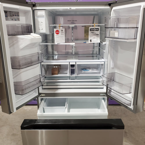 Midea Energy Star 29 cu. ft. OneTouch AutoFill™ French Door Refrigerator in Stainless Steel 22131SD104 - MRF29D9BST - Scratch & Dent (Minor)