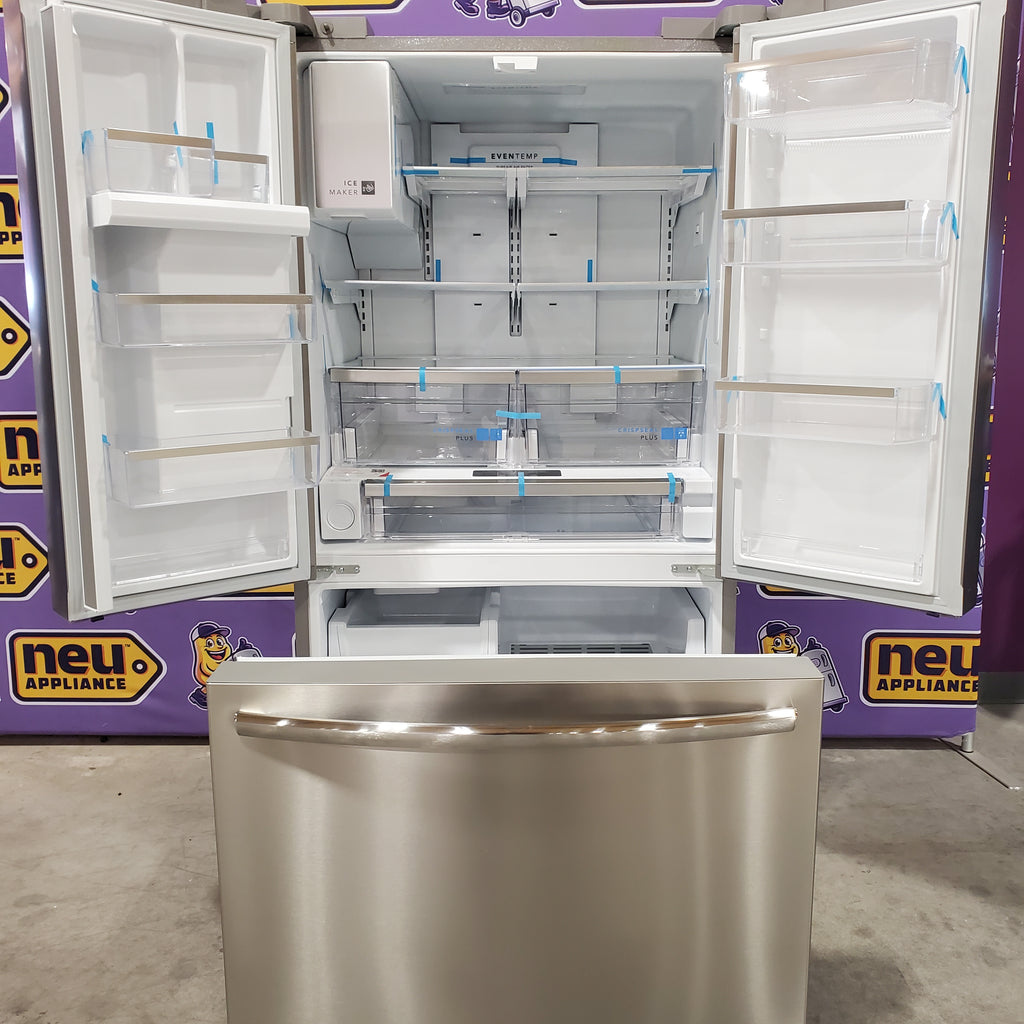Pictures of Frigidaire 27.8-cu ft ENERGY STAR French Door Refrigerator with Dual Ice Maker in Fingerprint Resistant Stainless Steel 3SD1099 - GRFS2853AF - Scratch & Dent (Minor) - Neu Appliance Outlet - Discount Appliance Outlet in Austin, Tx
