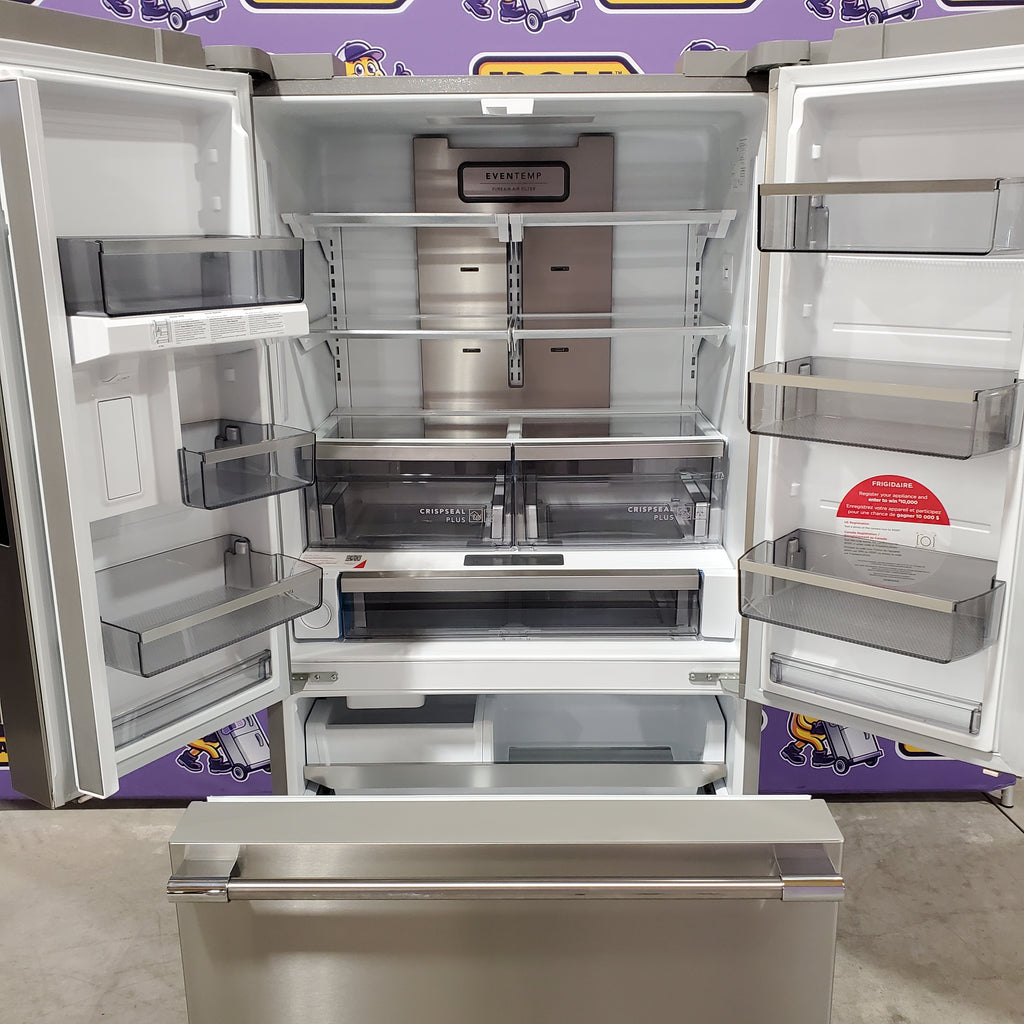 Frigidaire Professional Stainless Steel Counter Depth 3 Door French Door 23 Cu. Ft. Refrigerator with Adjustable Temperature Drawer and CrispSeal Plus Crispers 31132SD85 - PRFG2383AFC - Scratch and Dent (Minor)