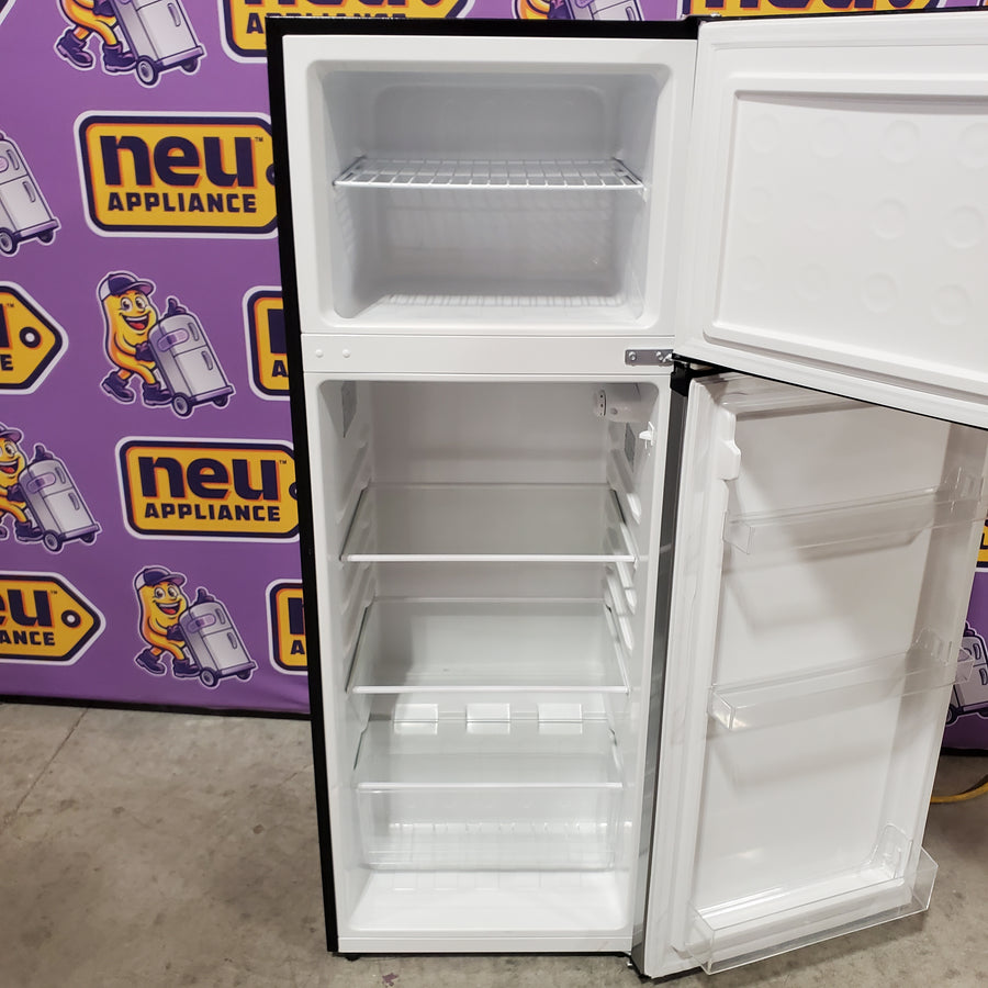 Frigidaire 7.5 cu. ft. Mini Refrigerator with Top Freezer in Stainless Look EFR780-6COM - Scratch & Dent (Moderate)