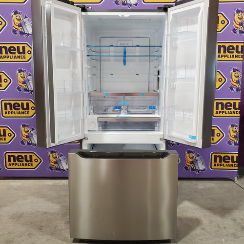 Frigidaire Gallery 20 Cu. Ft. 30" Wide Standard-Depth French Door Refrigerator in Stainless Steel 3SD817 - GRFN2023AF - Scratch & Dent (Moderate)