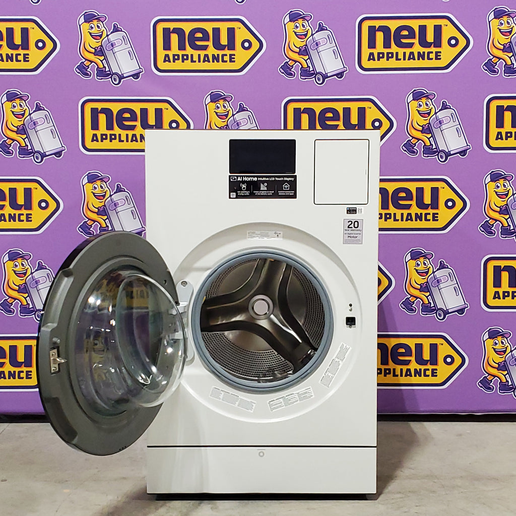 Samsung Bespoke 5.3-cu ft Capacity Ivory Vented All-In-One ENERGY STAR Certified Washer Dryer Combo 3SD727 - WD90F53AVY - Scratch & Dent (Minor)