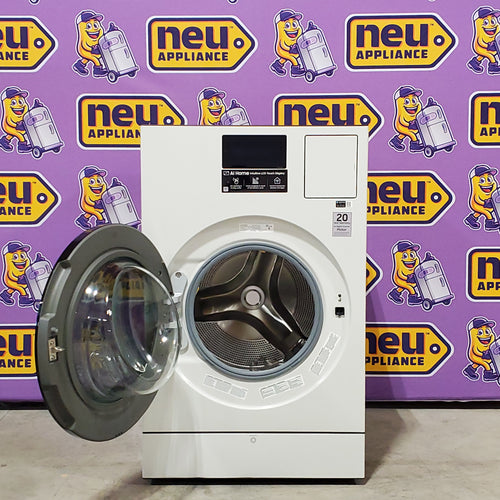 Samsung Bespoke 5.3-cu ft Capacity Ivory Vented All-In-One ENERGY STAR Certified Washer Dryer Combo 3SD727 - WD90F53AVY - Scratch & Dent (Minor)