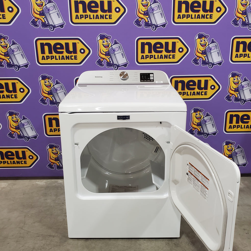 Pictures of Maytag 7.0 cu ft Electric Dryer with Moisture Sensing and Quick Dry Cycle 30132SD70 - MED6200KW - Scratch & Dent (Moderate) - Neu Appliance Outlet - Discount Appliance Outlet in Austin, Tx