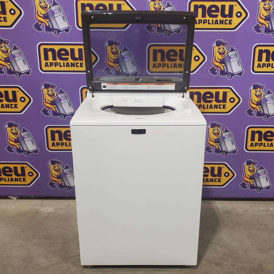 Maytag Top Load 4.8 cu ft Washer with Deep Fill and Slow-Close Glass Lid 30133SD124 - MVW6200KW - Scratch & Dent (Minor)