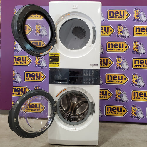 Electrolux 300 Series Laundry Tower Single Unit Washer & Electric Dryer with LuxCare® Wash System in White ELTE7300AW - Scratch & Dent (Minor)
