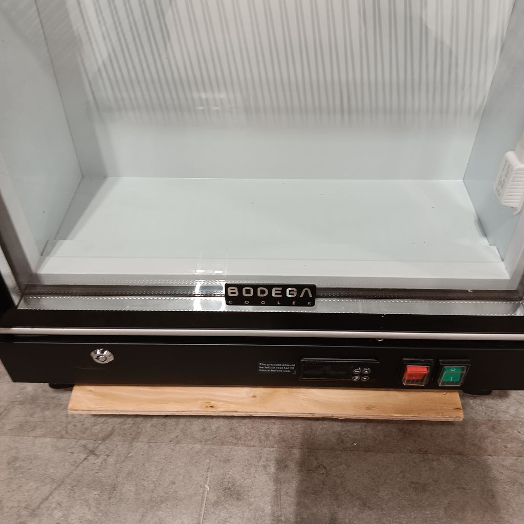 Pictures of Yeego 21.7 in. 12.4 cu. ft Merchandiser Refrigerator in Black Commercial Beverage Cooler Adjustable Shelves Dual Glass Door 25136CR632 - SC-380FC - Neu Appliance Outlet - Discount Appliance Outlet in Austin, Tx