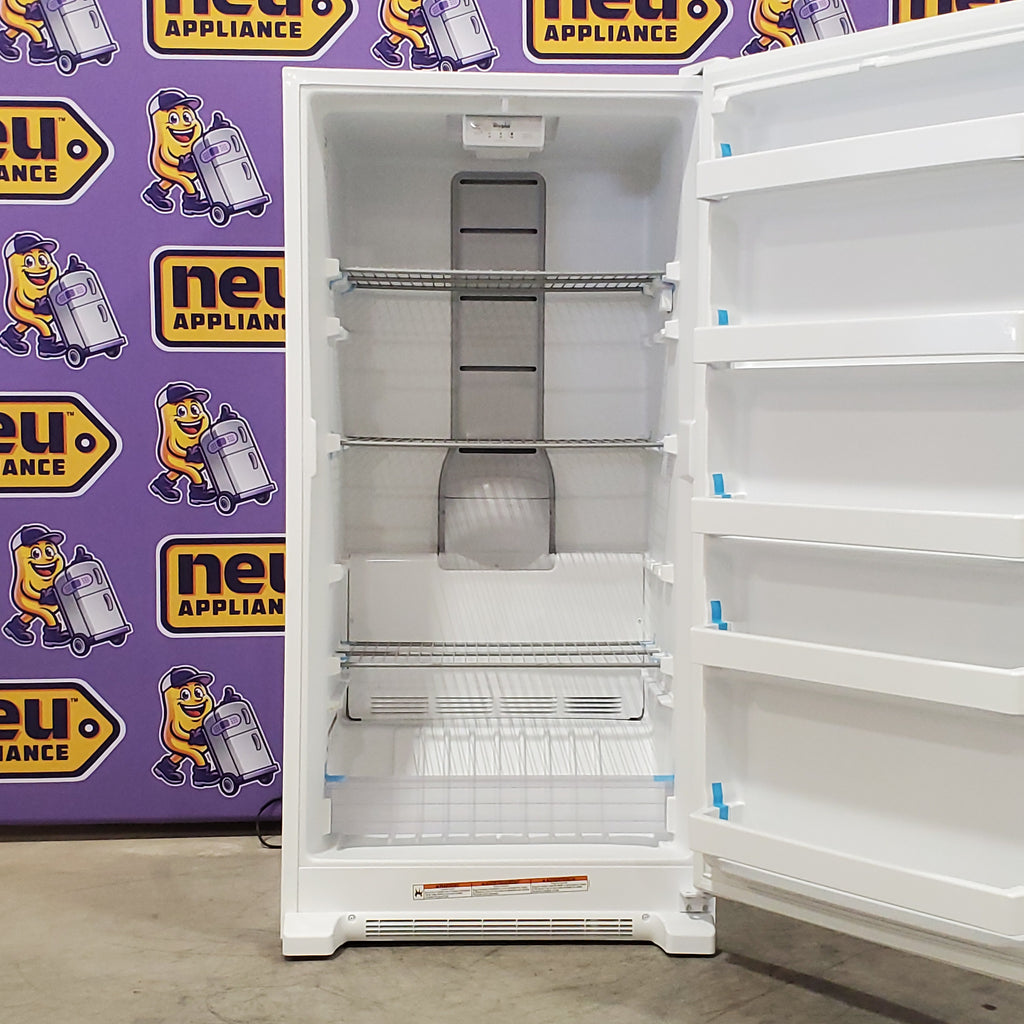 Pictures of Whirlpool 16 cu. ft. Upright Freezer with LED Lighting WZF34X16DW - Scratch & Dent (Minor) - Neu Appliance Outlet - Discount Appliance Outlet in Austin, Tx