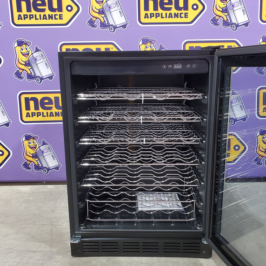 Vissani 23.4 in. 50 Bottle, 154 Can, Wine and Beverage Cooler with Stainless Steel Door SA312 - HVBC58ST - Open Box