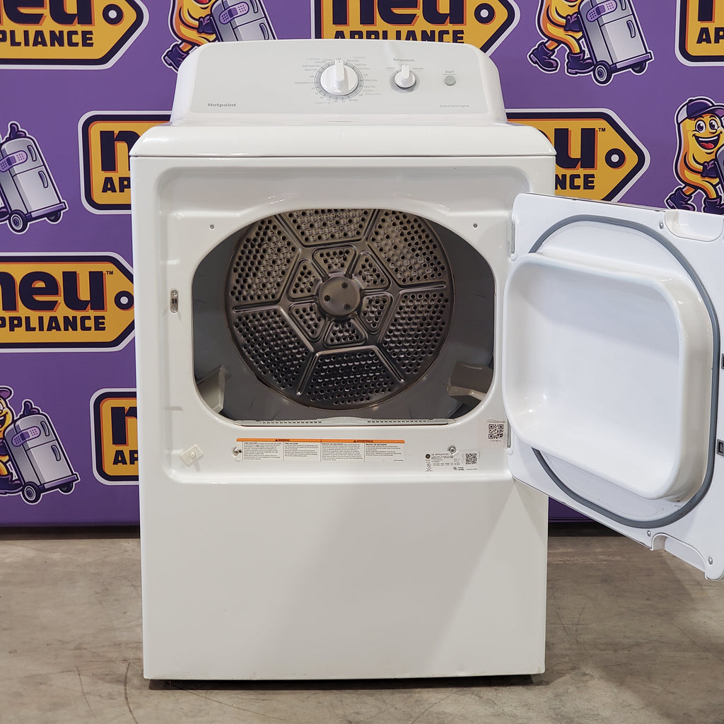 Pictures of GE White Energy Star Certified Electric Aluminized Alloy Drum Dryer with Sensor Dry and Extended Tumble GTD65EBSJWS - Scratch and Dent (Minor) - Neu Appliance Outlet - Discount Appliance Outlet in Austin, Tx