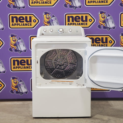 Pictures of GE White Electric 7.2 Cu. Ft. Dryer with Aluminized Alloy Drum GTD42EASJWW - Scratch and Dent (Minor) - Neu Appliance Outlet - Discount Appliance Outlet in Austin, Tx