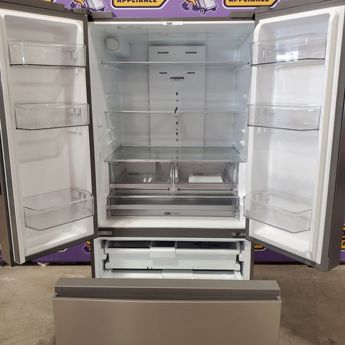 Whirlpool 31 cu. ft. Standard Depth French Door Refrigerator in Fingerprint Resist Stainless Finish w/ Interior Dispenser 22133SD213 - WRFF3336SZ - Scratch & Dent (Moderate)