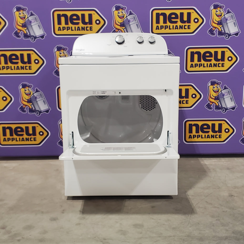 Pictures of Whirlpool Top Load 3.8 Cu. Ft. Washer with Soaking Cycles WTW4955HW and Whirlpool Top Load Electric 7.0 Dryer with AutoDry Drying System WED4950HW - Scratch and Dent (Minor) - Neu Appliance Outlet - Discount Appliance Outlet in Austin, Tx