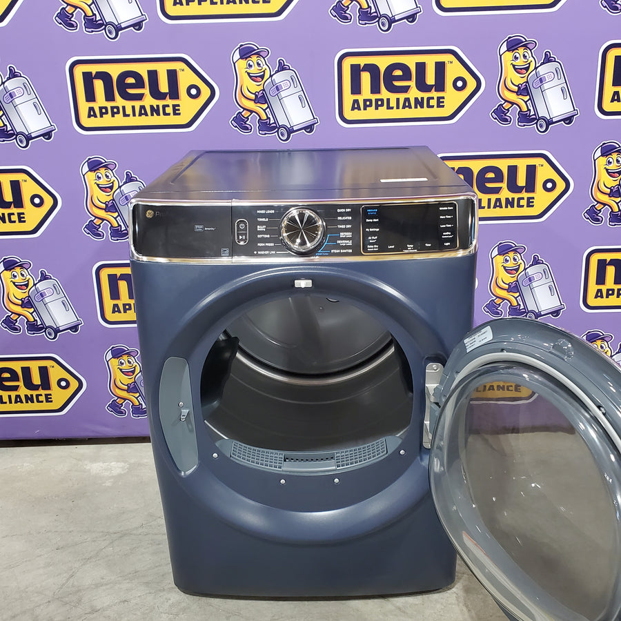 GE Profile Smart Front Load Electric 7.8 Cu. Ft. Capacity Dryer with Steam and Sanitize Cycle 31132SD112 - PFD87ESPVRS - Scratch & Dent (Moderate)