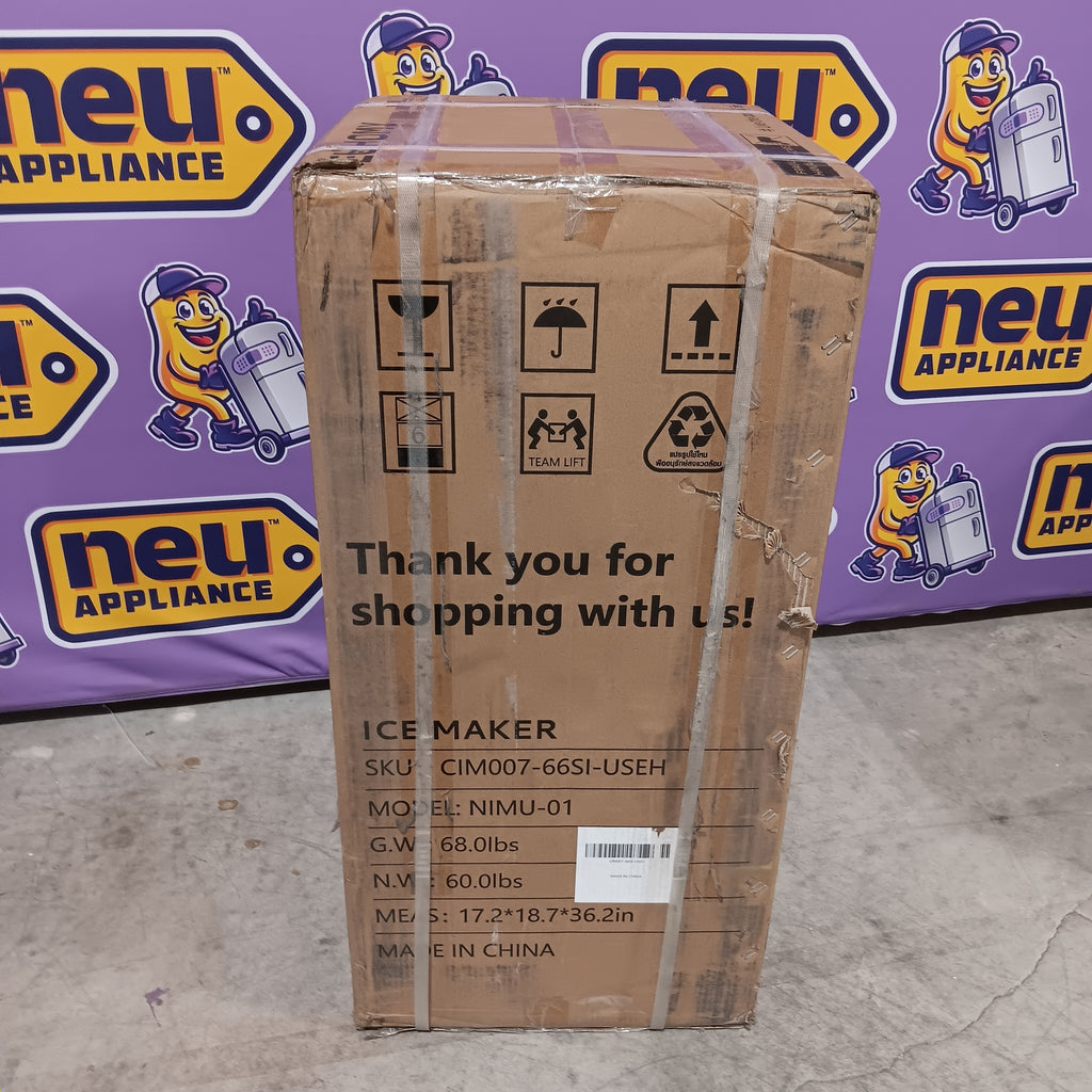 Euhomy 15 in. 66lbs/24H Nugget Ice Maker. Built-in/Freestanding, Ice Full Alert and Auto-Cleaning 25137SD740 - NIMU-01 - New in Box