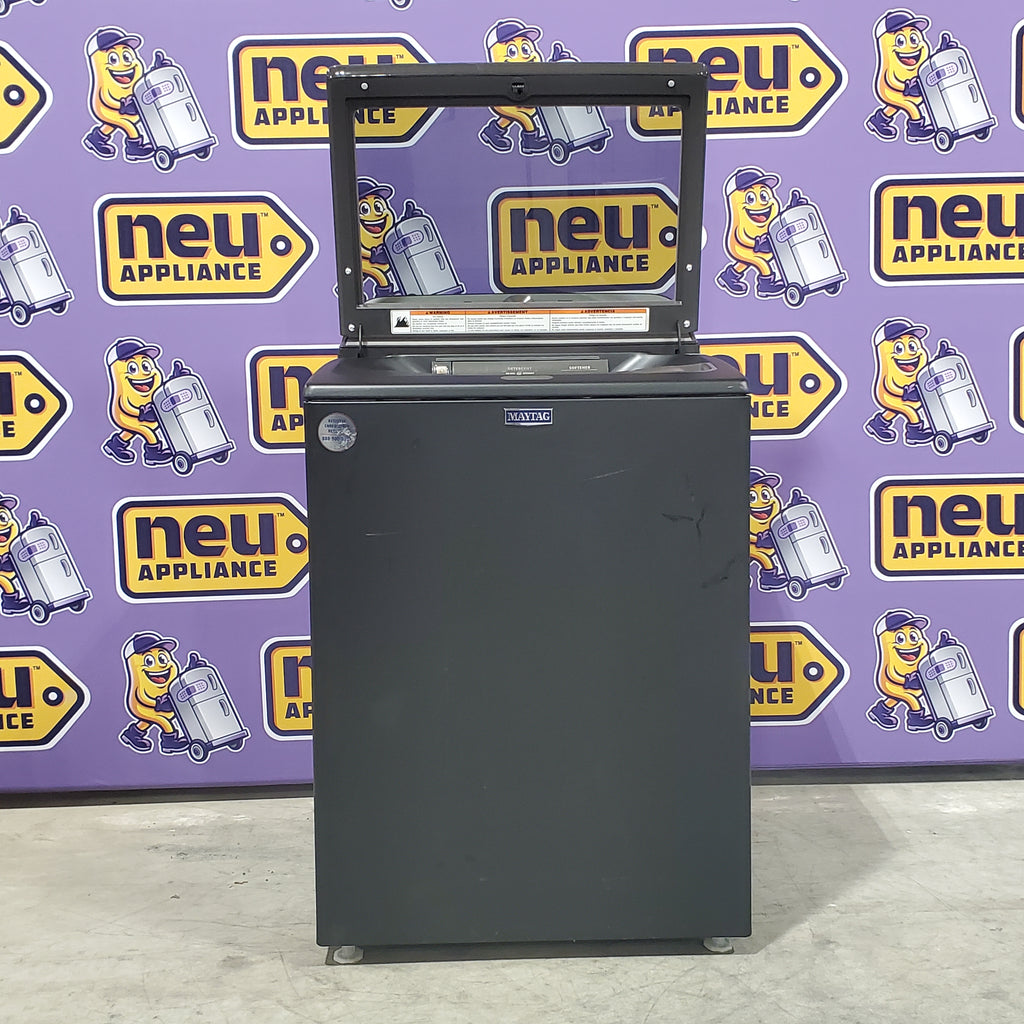 Pictures of Maytag Volcano Black Top Load 4.7 Cu. Ft. Pet Pro Washer with Built-In Faucet MVW6500MBK - Certified Refurbished - Neu Appliance Outlet - Discount Appliance Outlet in Austin, Tx