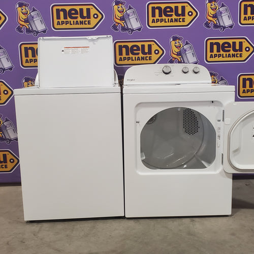 Whirlpool Top Load 3.5 Cu. Ft. Washer with Deep Water Wash Option WTW4816FW - Open Box and Whirlpool Vented 7.0 Cu. Ft. Electric Dryer 16055 - WED4815EW - Open Box