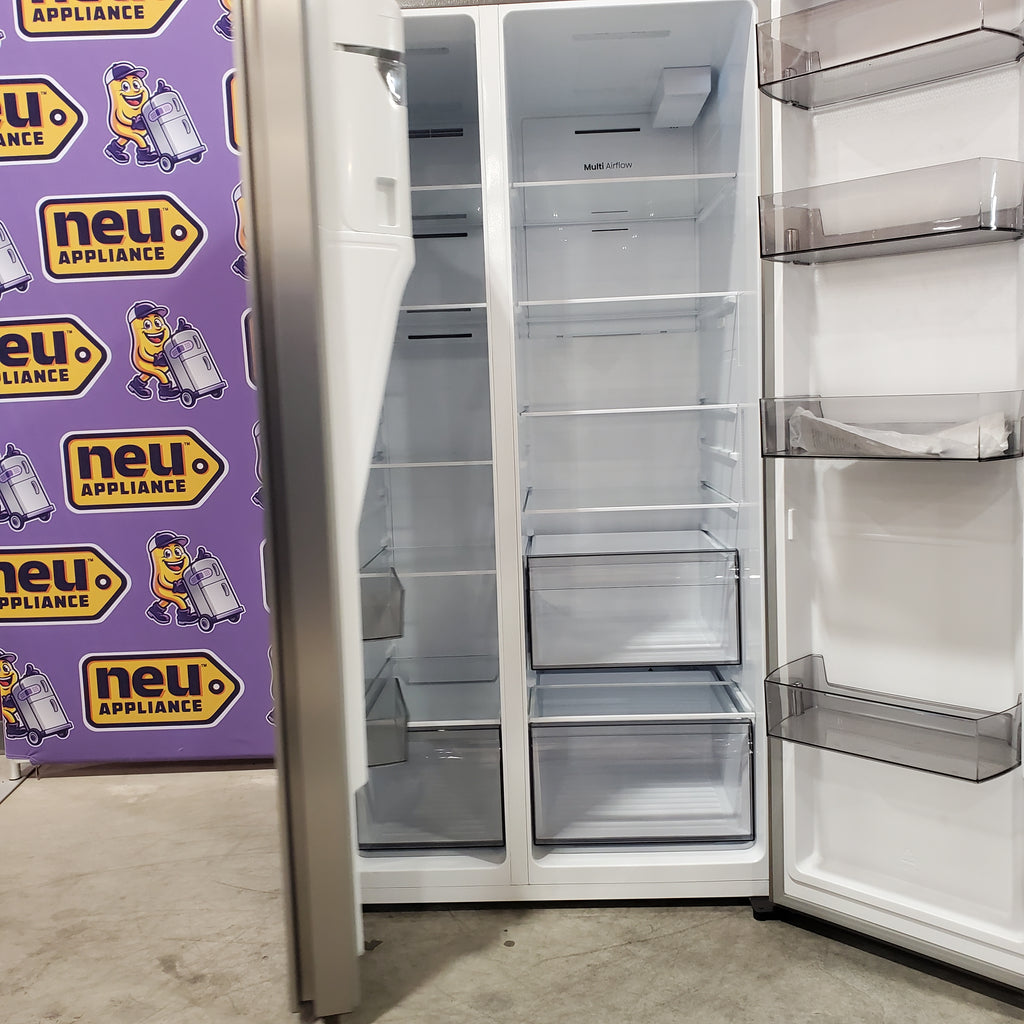 Hisense 29.1 cu. ft. Standard Depth Side by Side Refrigerator Stainless Steel 3SD718 - HRS290P5FSE - Open Box