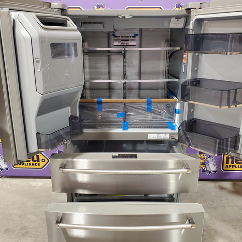 KitchenAid PrintShield Stainless 26.2 Cu. Ft. Multi-Door French Door Refrigerator with Platinum Interior and FreshChill™ Full-Width Refrigerated Drawer 22131SD105 - KRMF536RPS - Open Box