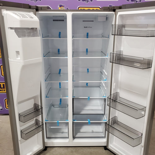Hisense 29.1 cu. ft. Standard Depth Side by Side Refrigerator Stainless Steel 22133SD188 - HRS290P5FSE - Scratch & Dent (Minor)