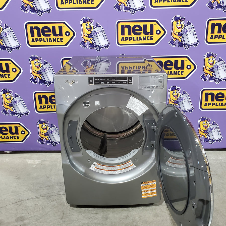 Whirlpool 7.4 cu. ft. Front Load Electric Dryer with Steam Cycles WED8620HC - Scratch & Dent (Minor)