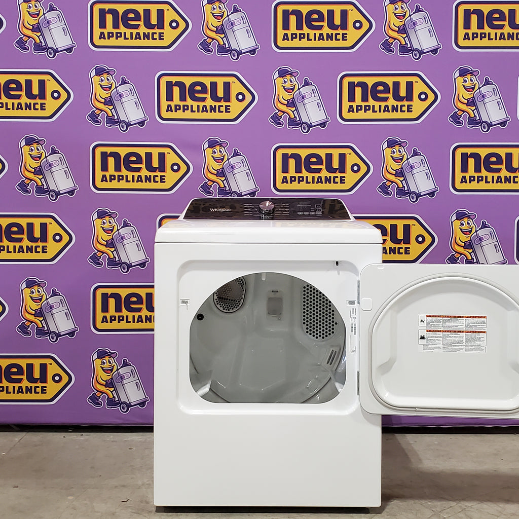 Whirlpool Top Load Electric Moisture Sensing 7.0 Cu. Ft. Dryer with Steam 3SD759 - WED5050LW - Open Box