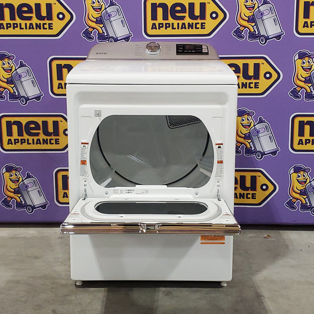 Maytag 5.3 cu. ft. Smart Top Load Washer with Extra Powe  MVW7232HW3 - Scratch & Dent (Minor) and Maytag Smart 7.4 cu. ft. Electric Dryer with Extra Power and Advanced Moisture Sensing 16066 - MED6230HW - Scratch & Dent (Minor)