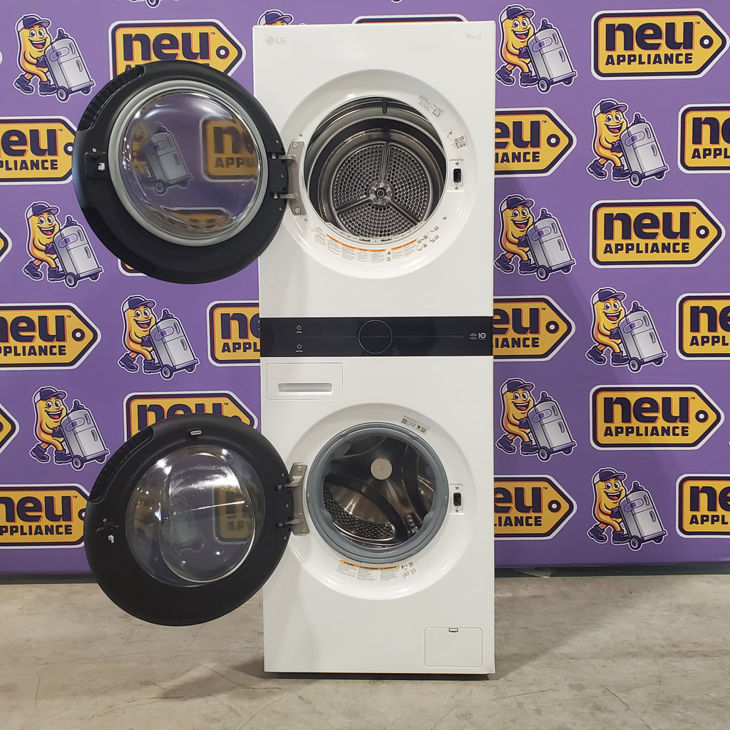 Pictures of LG Compact Single Unit LG WashTower™ with Center Control™ 2.4 cu.ft. Front Load Washer and 4.2 cu.ft. Electric Ventless HeatPump™ Dryer WKHC152HWA - Scratch & Dent (Minor) - Neu Appliance Outlet - Discount Appliance Outlet in Austin, Tx