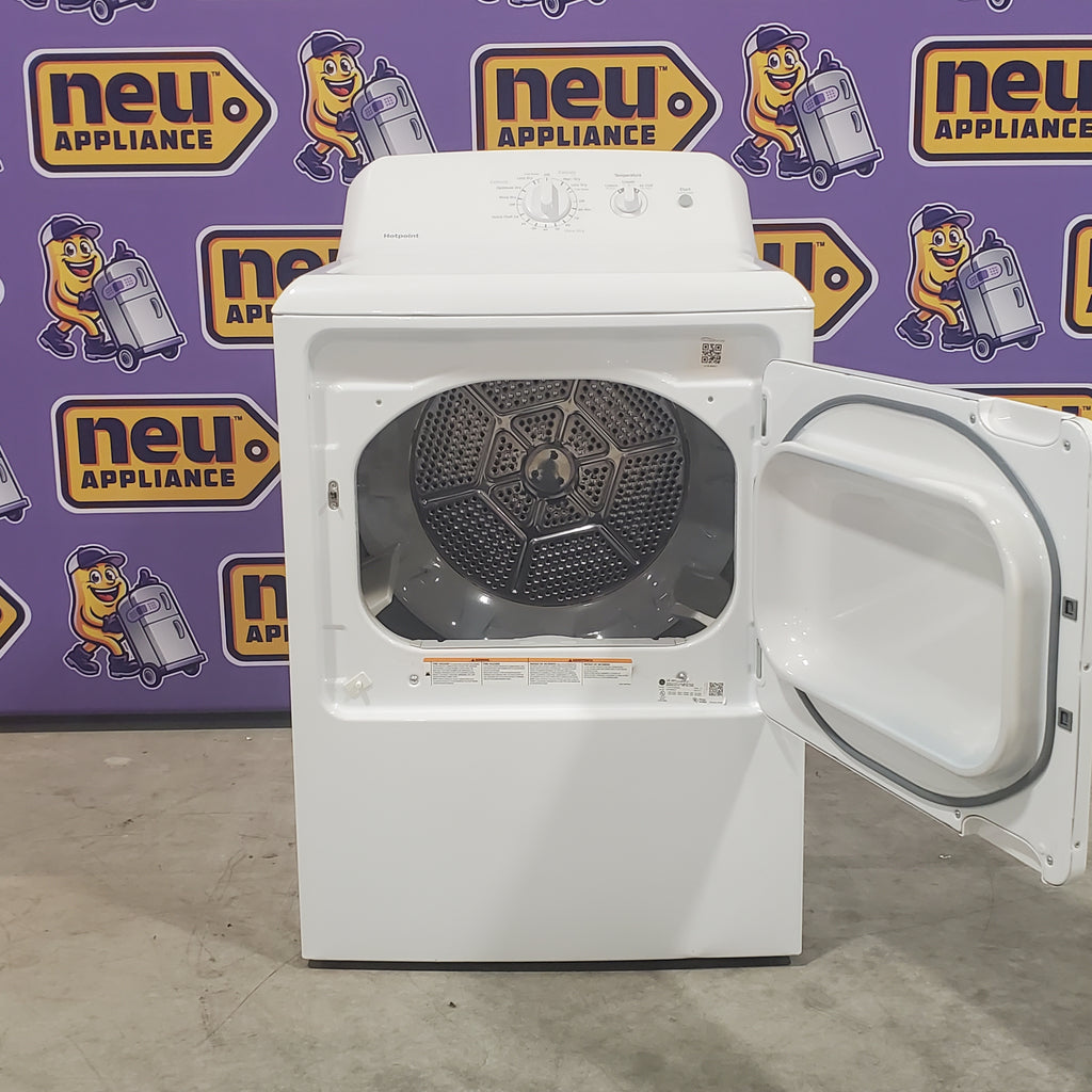 Pictures of Hotpoint® 6.2 Cu. Ft. Capacity Aluminized Alloy Electric Dryer HTX21EASKWW - Certified Refurbished - Neu Appliance Outlet - Discount Appliance Outlet in Austin, Tx