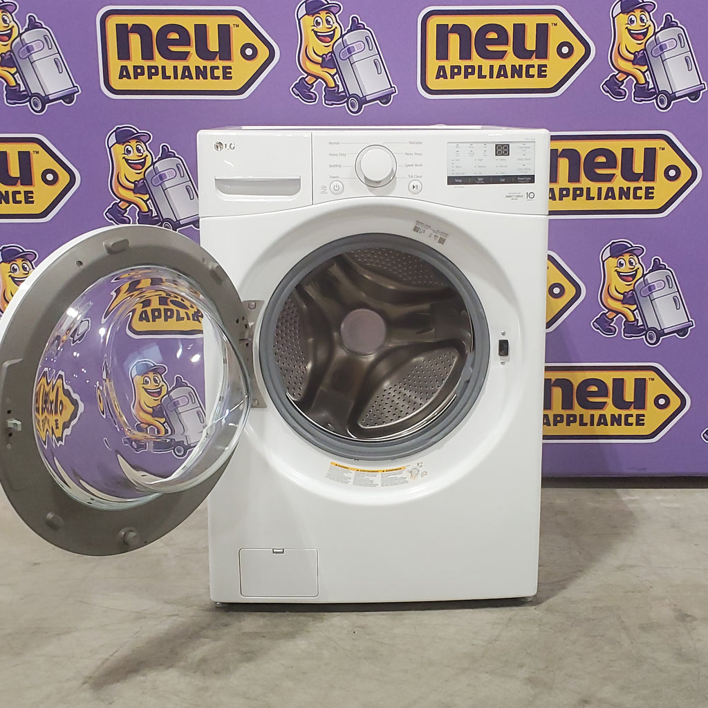 Pictures of LG Ultra Large Capacity Front Load 4.5 Cu. Ft. Washer in White with ColdWash Technology 3SD647 - WM3400CW - Scratch and Dent (Minor) - Neu Appliance Outlet - Discount Appliance Outlet in Austin, Tx