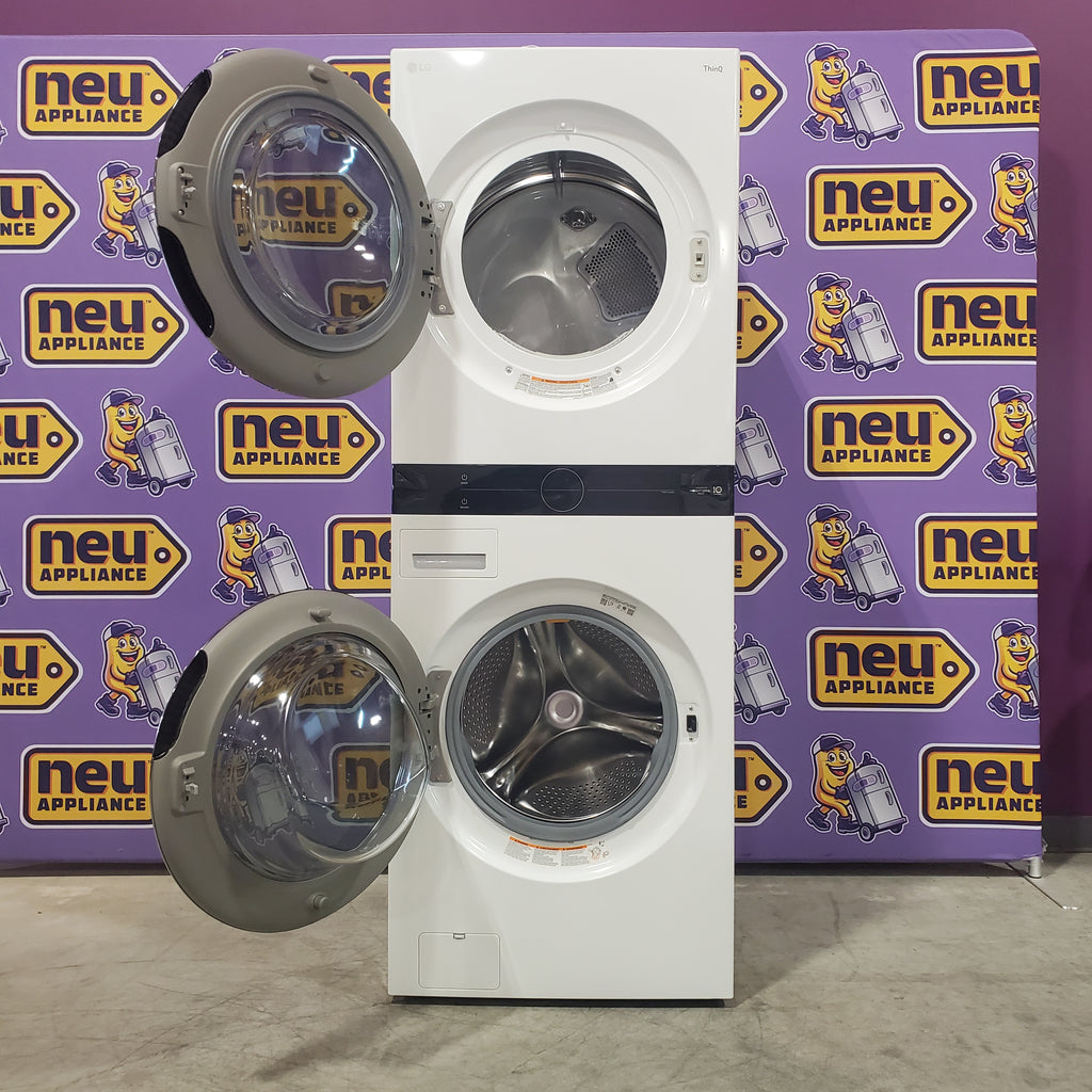 Pictures of LG Single Unit Front Load LG WashTower™ with Center Control™ 4.5 cu. ft. Washer and 7.4 cu. ft. Electric Dryer - 3SD493 - WKEX200HWA - Open Box - Neu Appliance Outlet - Discount Appliance Outlet in Austin, Tx