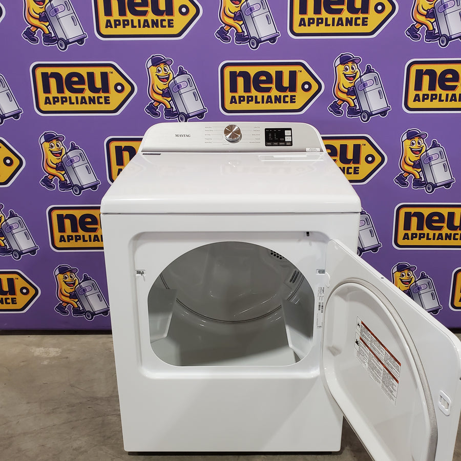 Maytag Top Load 4.8 cu ft Washer with Deep Fill and Slow-Close Glass Lid MVW6200KW - Scratch & Dent (Minor) and Maytag 7.0 cu. ft Top Load Gas Dryer with Moisture Sensing 16226 - MGD6200KW - Scratch and Dent (Minor)