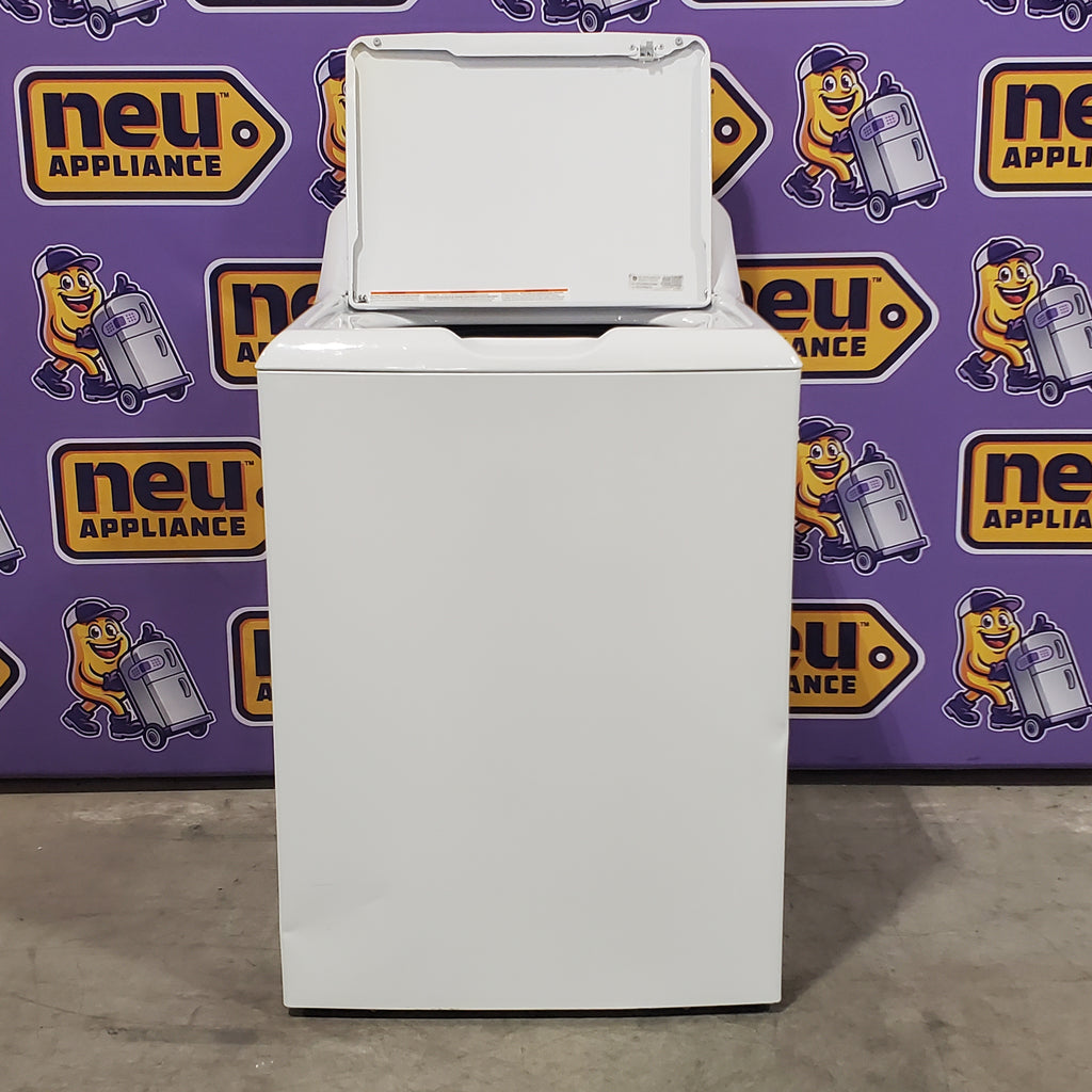 Hotpoint White Top Load 3.8 Cu. Ft. Washer with Stainless Steel Wash Basket 1CR05172 - HTW200ASKWW - Certified Refurbished