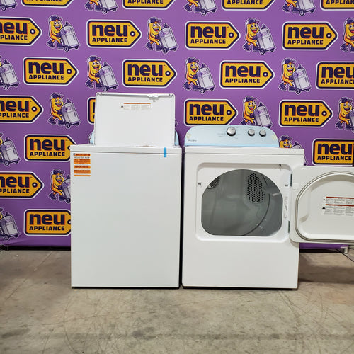 Whirlpool Top Load 3.5 Cu. Ft. Washer with Deep Water Wash Option WTW4816FW - Scratch & Dent (Minor) and Whirlpool Vented 7.0 Cu. Ft. Electric Dryer 16046 - WED4815EW - Scratch & Dent (Minor)