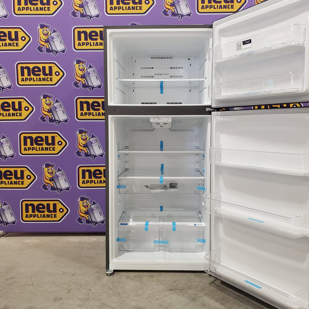 Pictures of Frigidaire 20.0 Cu. Ft. Top Freezer Refrigerator in Stainless Steel LFTR2045VF - Open Box - Neu Appliance Outlet - Discount Appliance Outlet in Austin, Tx