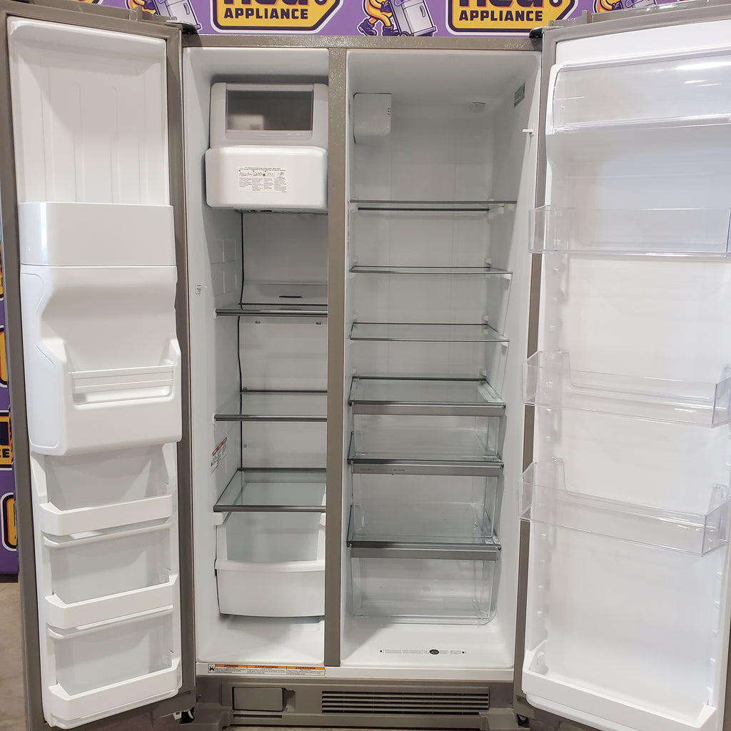 Pictures of Whirlpool Side By Side Refrigerator with Can Caddy and Frameless Glass Shelves 6SD134 - WRS325SDHZ - Scratch and Dent (Minor) - Neu Appliance Outlet - Discount Appliance Outlet in Austin, Tx