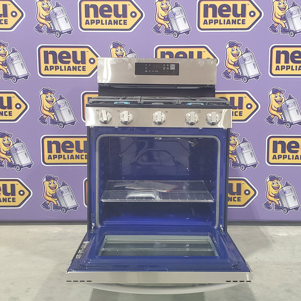 Pictures of LG Stainless Steel Smart Wi-Fi Enabled Gas 5.8 Cu. Ft Range with EasyClean and Superboil Burner LRGL5821S - Open Box - Neu Appliance Outlet - Discount Appliance Outlet in Austin, Tx