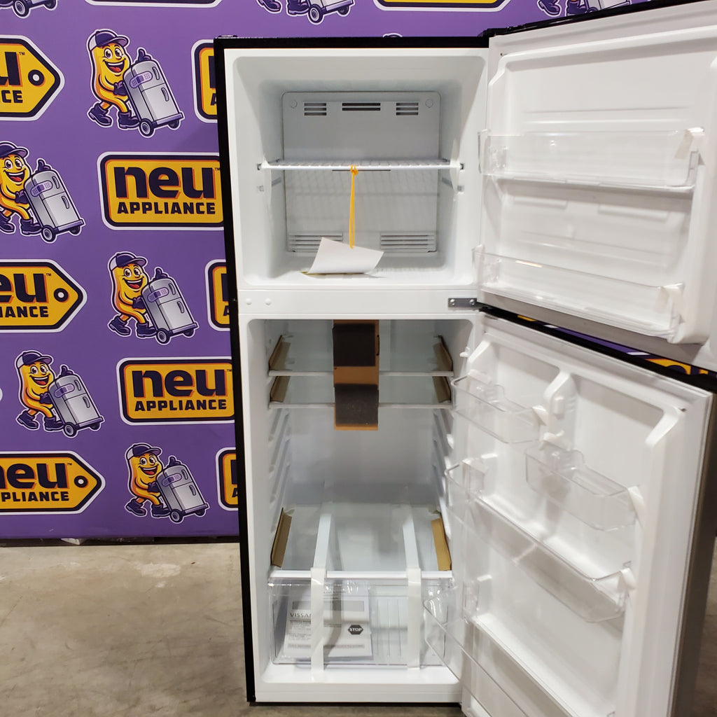Pictures of Vissani 10.1 cu. ft. Top Freezer Refrigerator in Stainless Steel 251315SD1086 - MDTF10SS - Scratch & Dent (Moderate) - Neu Appliance Outlet - Discount Appliance Outlet in Austin, Tx