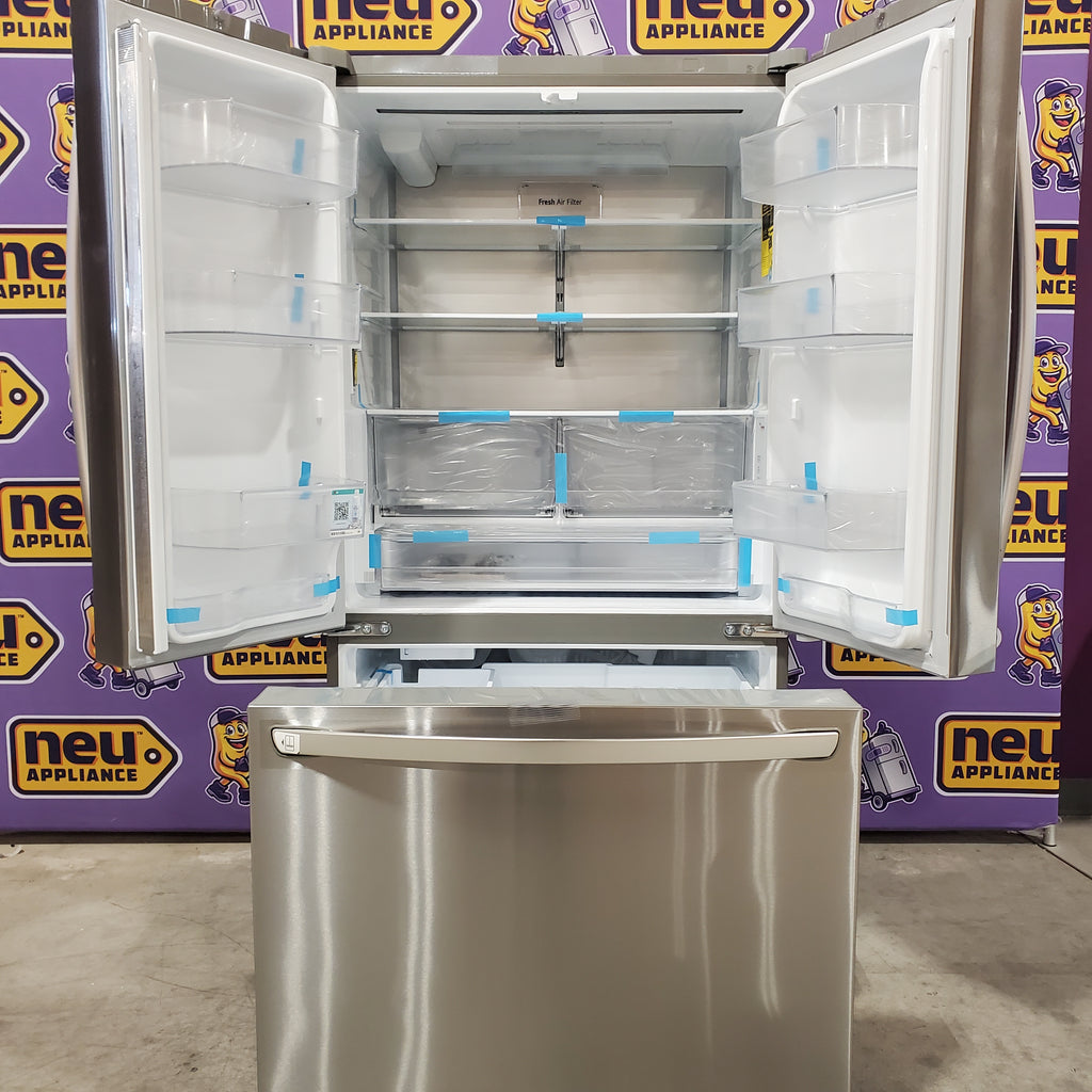 Pictures of LG 27 cu. ft. Smart Counter-Depth MAX™ French Door Refrigerator with Linear Cooling™ and Internal Water Dispenser 21SD001 - LRFLC2706S - Open Box - Neu Appliance Outlet - Discount Appliance Outlet in Austin, Tx