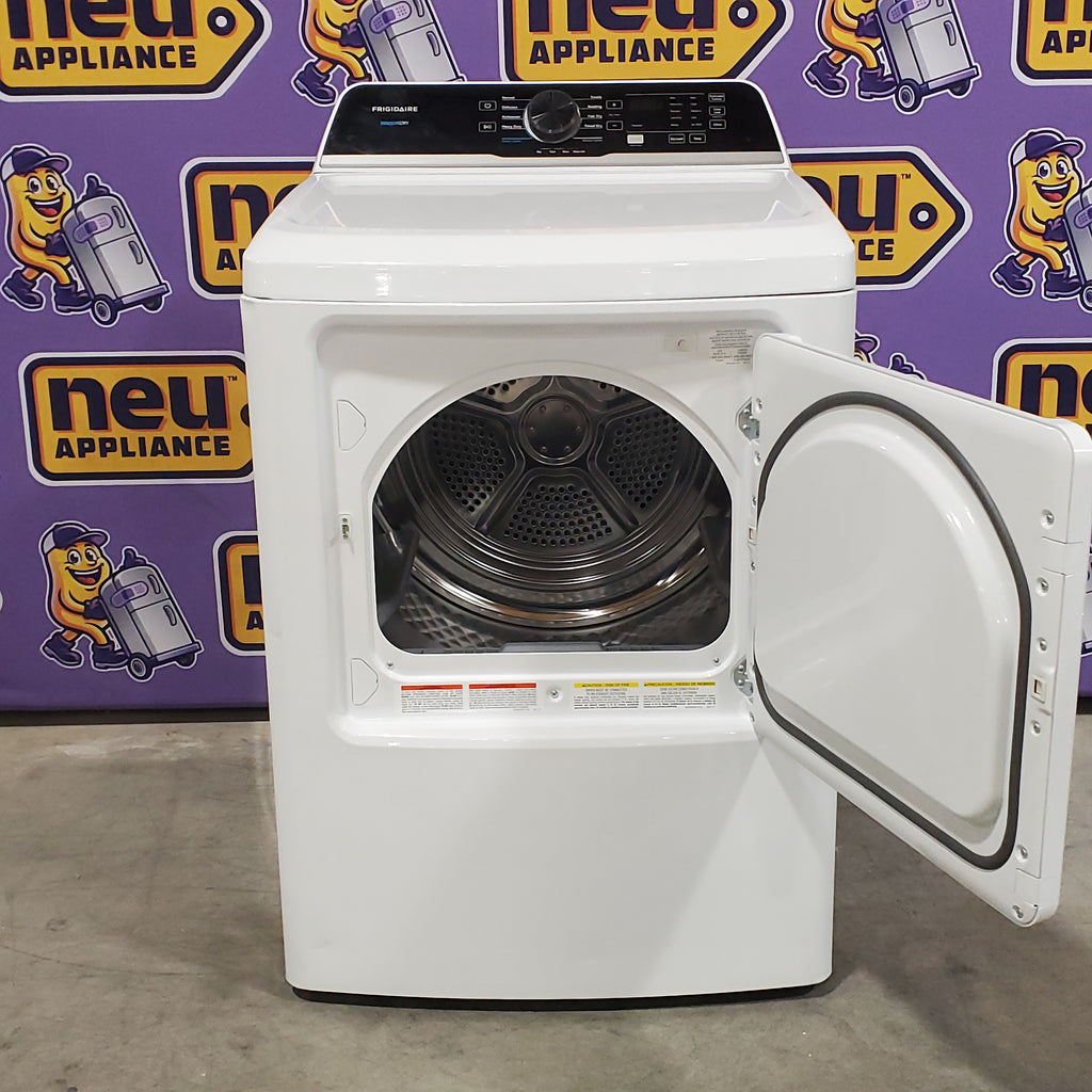Pictures of Frigidaire 7 Cu. Ft. Electric Dryer in White 20SD160 - FLVE7523BW - Scratch & Dent (Moderate) - Neu Appliance Outlet - Discount Appliance Outlet in Austin, Tx