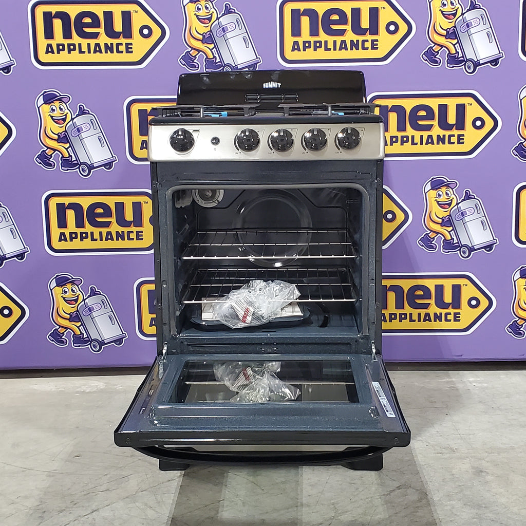 Pictures of Summit 24 in. 2.9 cu. ft. Gas Range in Stainless Steel PRO247SS - Open Box - Neu Appliance Outlet - Discount Appliance Outlet in Austin, Tx