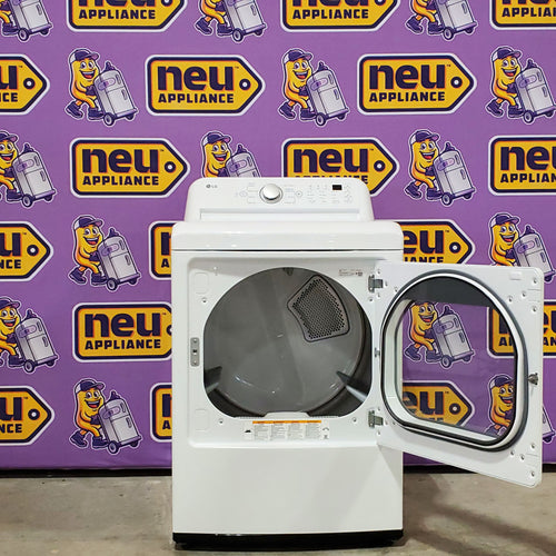 LG 7.3 cu. ft. Ultra Large Capacity Electric Dryer with Sensor Dry Technology 3SD905 - DLE7150W - Scratch & Dent (Minor)
