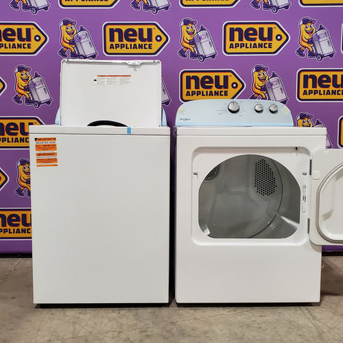 Whirlpool Top Load 3.5 Cu. Ft. Washer with Deep Water Wash Option WTW4816FW - Open Box and Whirlpool Vented 7.0 Cu. Ft. Electric Dryer 16048 - WED4815EW - Scratch & Dent (Minor)