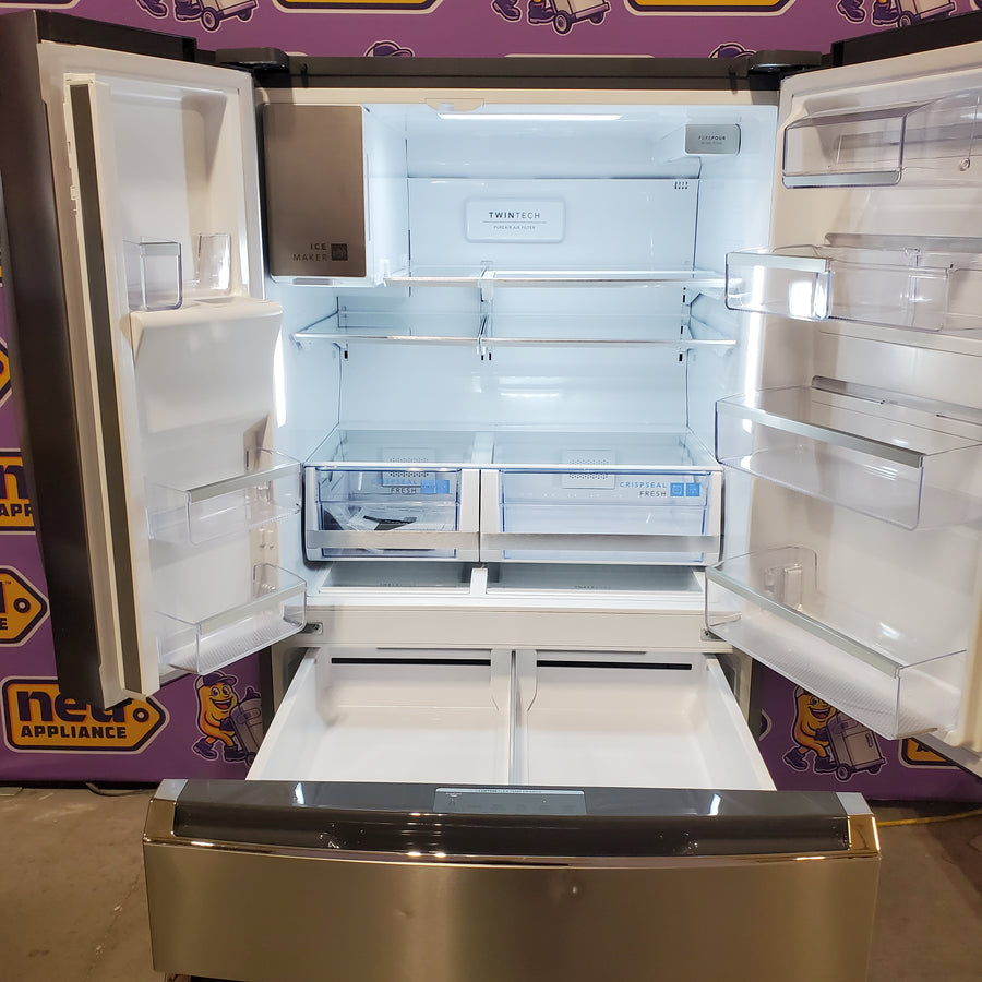 Frigidaire Gallery 26 Cu. Ft. Standard-Depth 4-Door French Door Refrigerator in Fingerprint Resistant Stainless Steel GRMS2773AF - Scratch & Dent (Moderate)