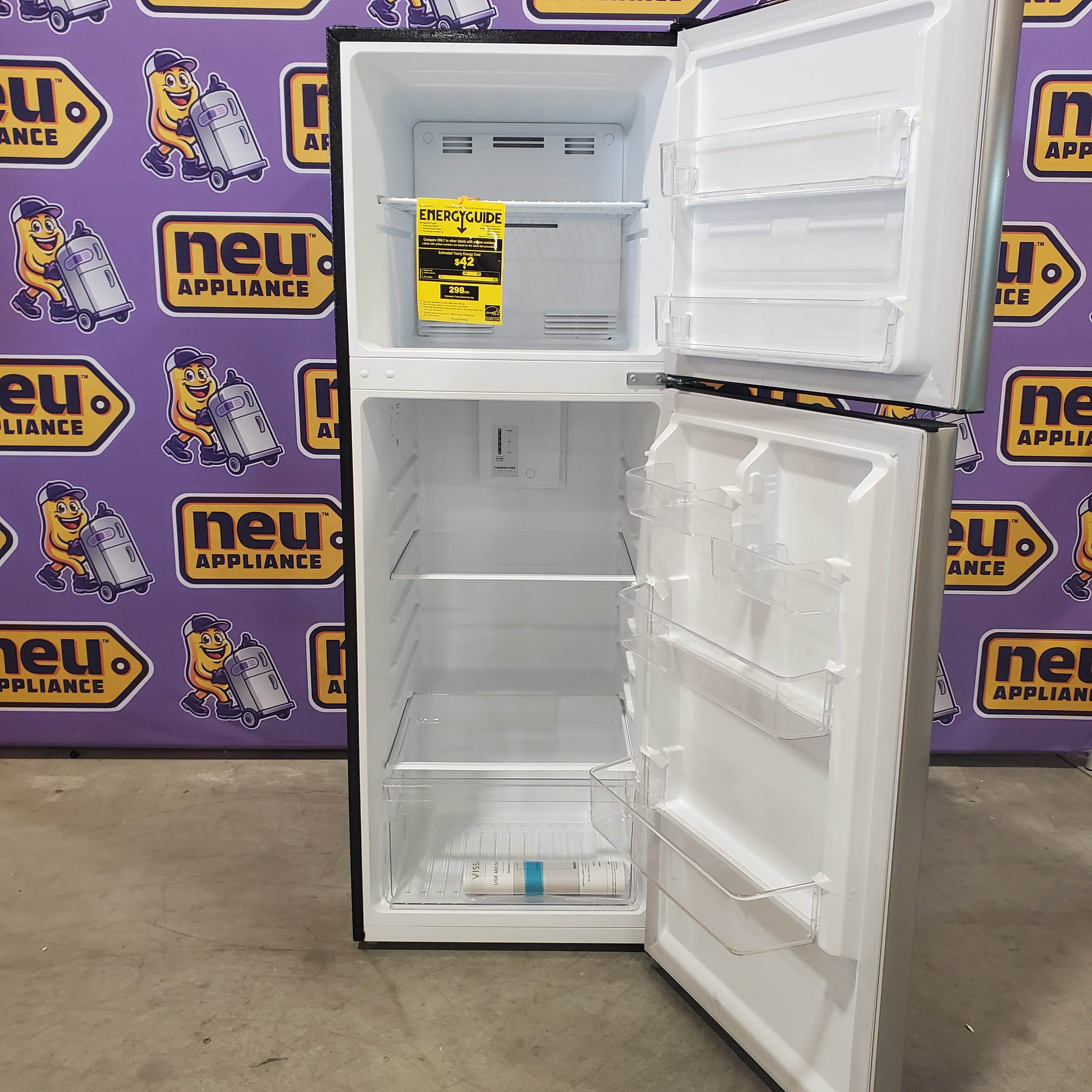 Vissani 10.1 cu. ft. Top Freezer Refrigerator in Stainless Steel