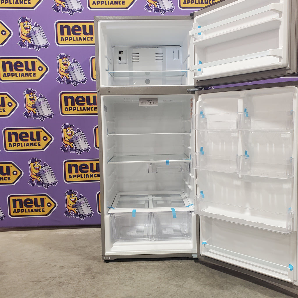 Pictures of Whirlpool 18 Cu. Ft. 28" Wide Refrigerator in Stainless Steel 3SD654 - WRT518SZFM - Scratch & Dent (Minor) - Neu Appliance Outlet - Discount Appliance Outlet in Austin, Tx