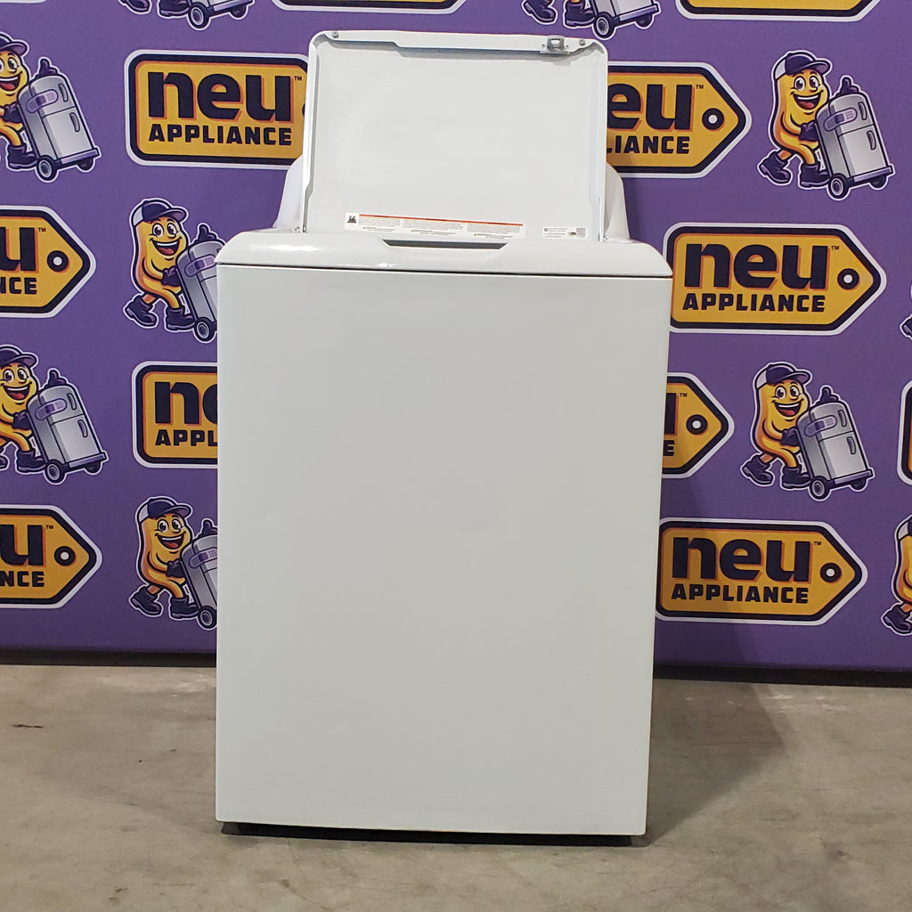 Pictures of Hotpoint White Top Load 3.8 Cu. Ft. Washer with Stainless Steel Basket and Heavy Duty Agitator HTW240ASKWS - Certified Refurbished - Neu Appliance Outlet - Discount Appliance Outlet in Austin, Tx