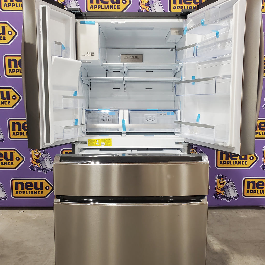 Frigidaire Gallery 22 Cu. Ft. 4-Door Counter-depth French Door Refrigerator with Ice Maker (Fingerprint Resistant Stainless Steel) ENERGY STAR 3SD1012 - GRMC2273CF - Scratch and Dent (Moderate)