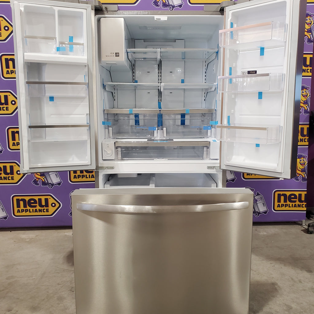 Pictures of Frigidaire 27.8-cu ft ENERGY STAR French Door Refrigerator with Dual Ice Maker in Fingerprint Resistant Stainless Steel 3SD1047 - GRFS2853AF - Scratch & Dent (Minor) - Neu Appliance Outlet - Discount Appliance Outlet in Austin, Tx