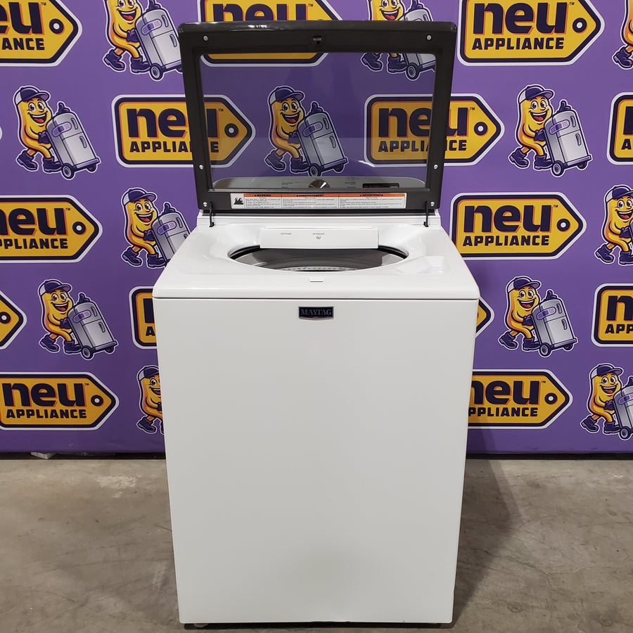 Maytag Top Load 4.8 cu ft Washer with Deep Fill and Slow-Close Glass Lid 30133SD122 - MVW6200KW - Scratch & Dent (Moderate)